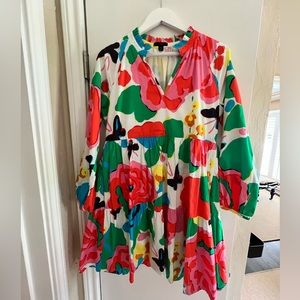 J Crew multi color dress, size Medium